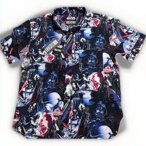 2025 Disney Parks RSVLTS Star Wars Shirt  Darth Vader Button Up Black NWT